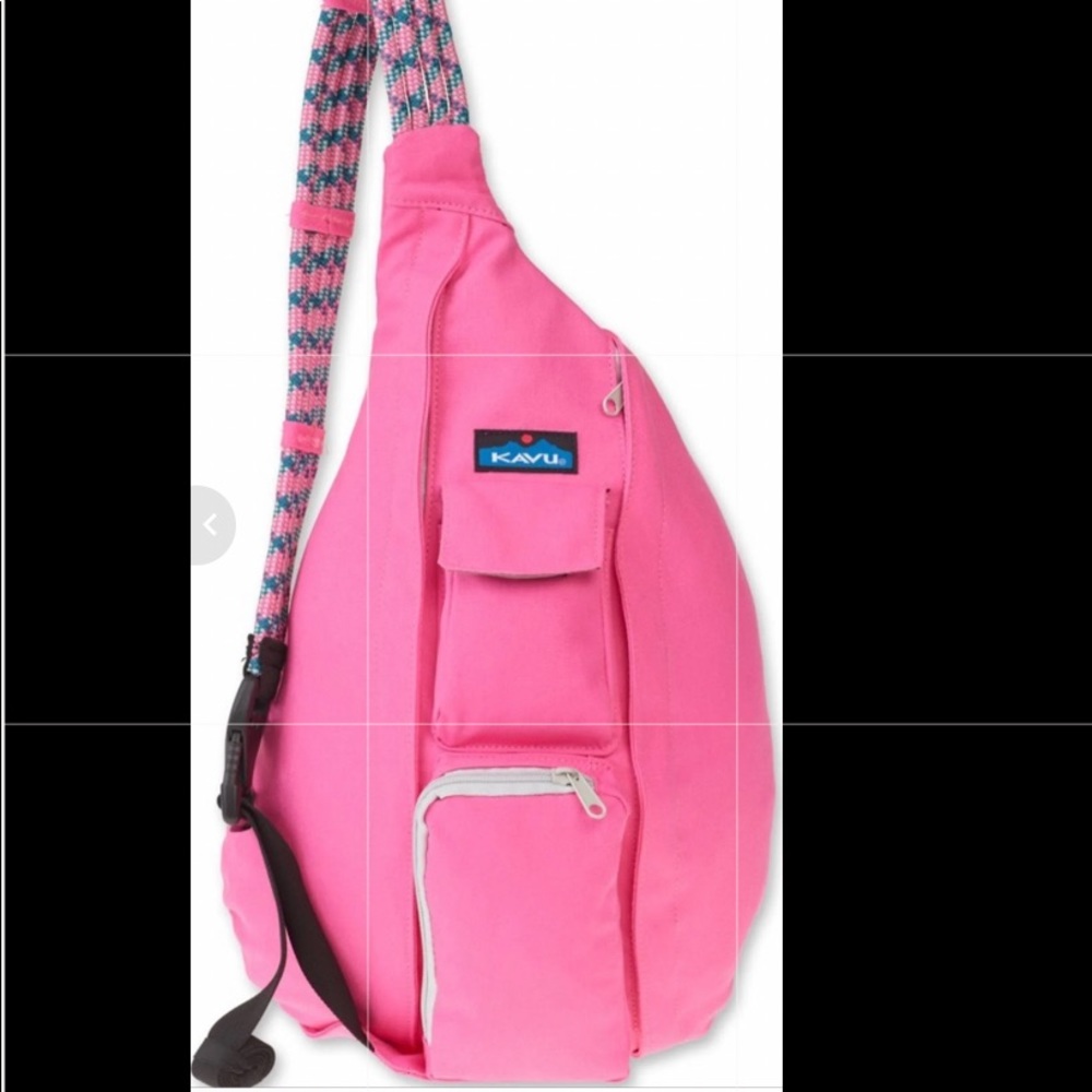 Hot pink kavu rope swing bag